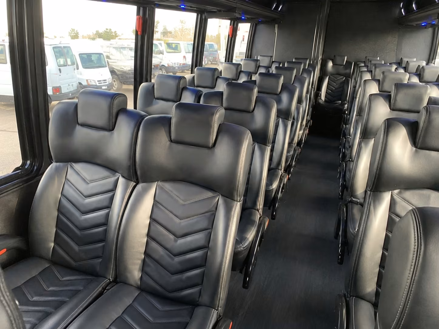 15 passenger minibus interior