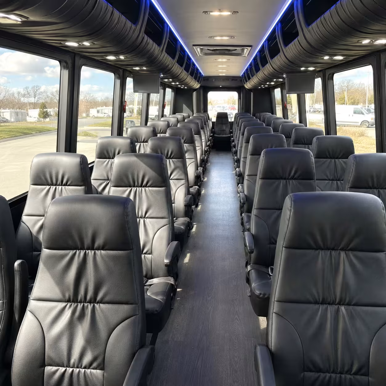 25 passenger minibus inside