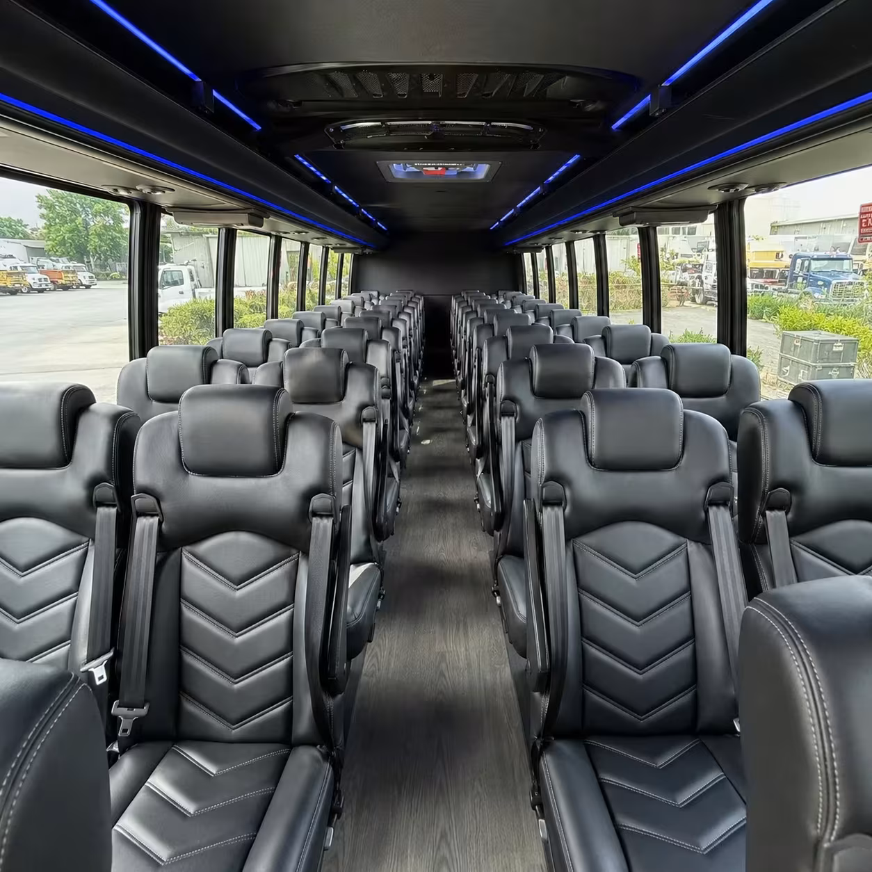 35 passenger minibus interior