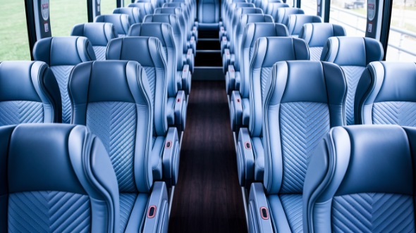 50 passenger charter bus interior houston