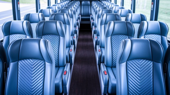 54 passenger charter bus interior
